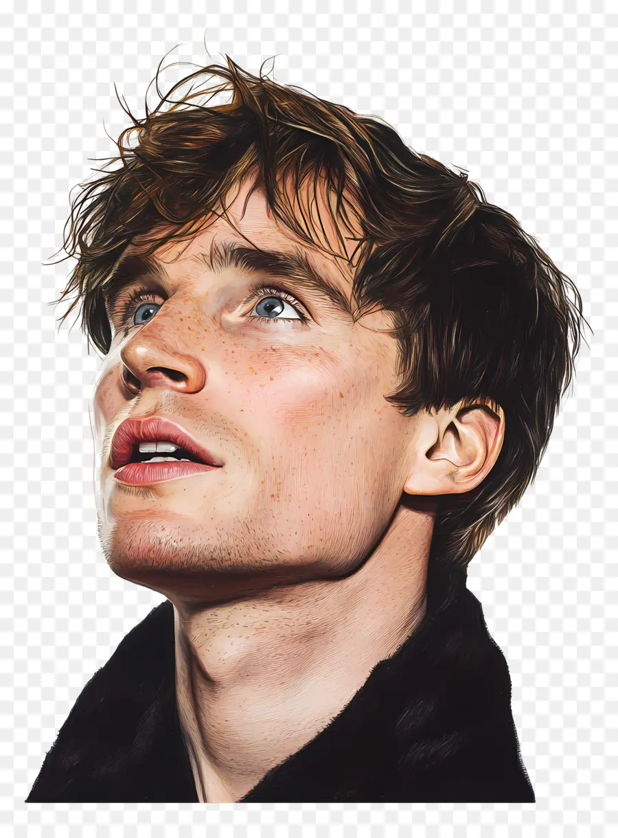 Eddie Redmayne，Retrato Colorido PNG