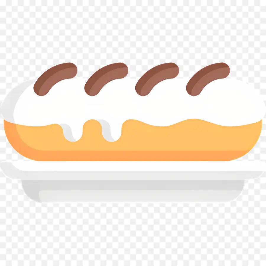 éclair，Pastelaria Gelada PNG