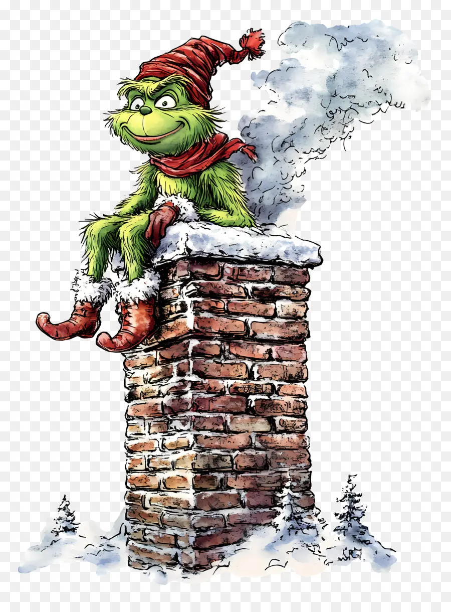 Papai Noel Grinch，Criatura Verde PNG