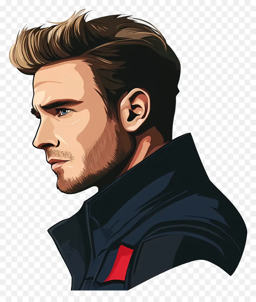 Chris Evans，Perfil Do Homem PNG