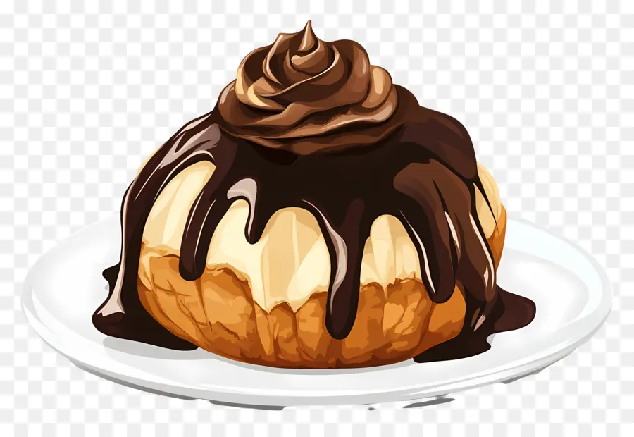 Profiterol，Sobremesa De Chocolate PNG