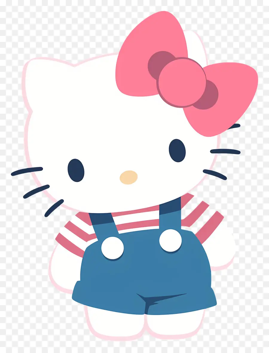 Olá Kitty Fofa，Personagem Fofo Com Arco PNG