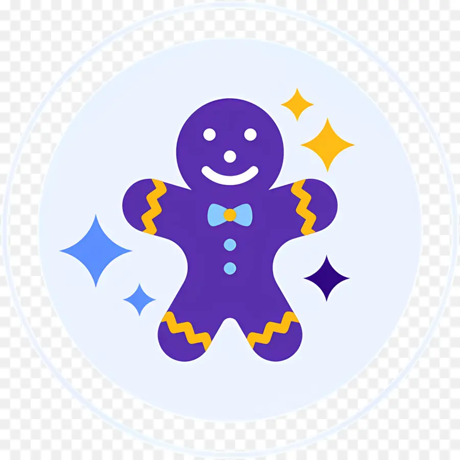 Pão De Gengibre，Homem Biscoito Roxo PNG