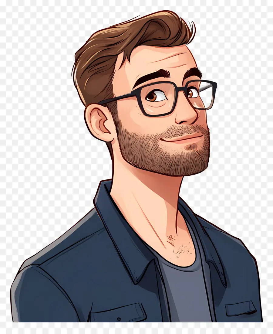 Chris Evans，Homem De Desenho Animado Com óculos PNG