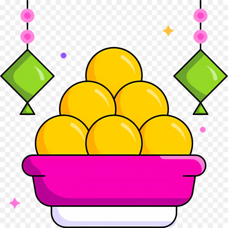 Doces De Diwali，Doces Amarelos PNG