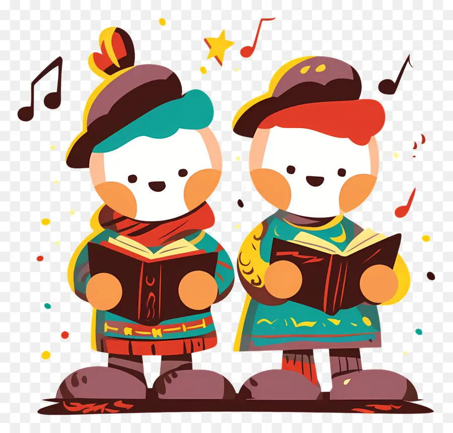 Canções De Natal，Dupla De Cantores PNG