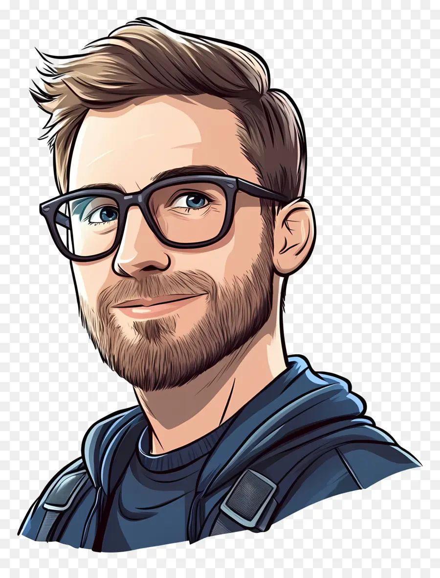 Chris Evans，Homem De Desenho Animado Com óculos PNG