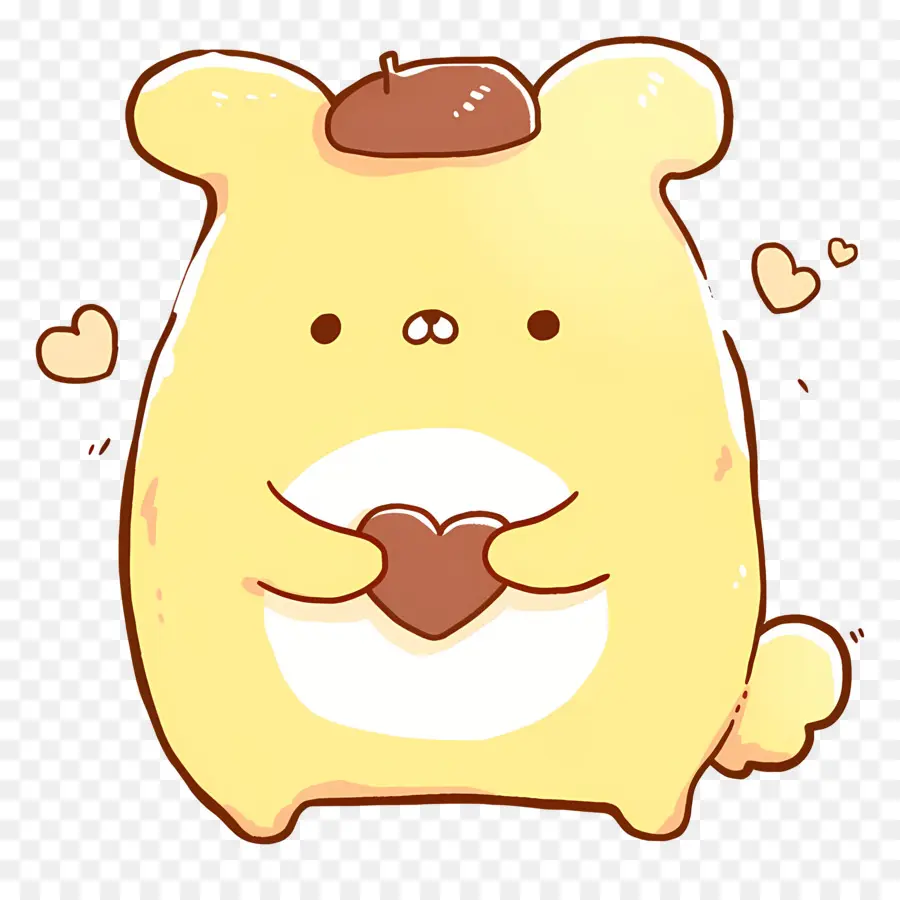 Pompompurina，Doodle De Urso Fofo PNG