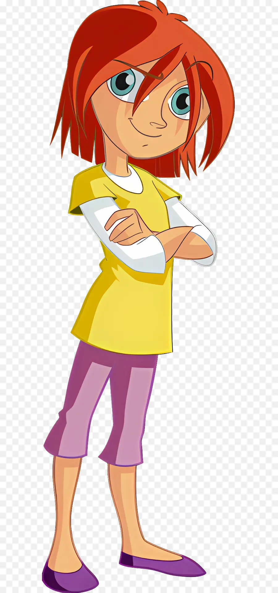 Personagem De Desenho Animado，Garota Ruiva PNG