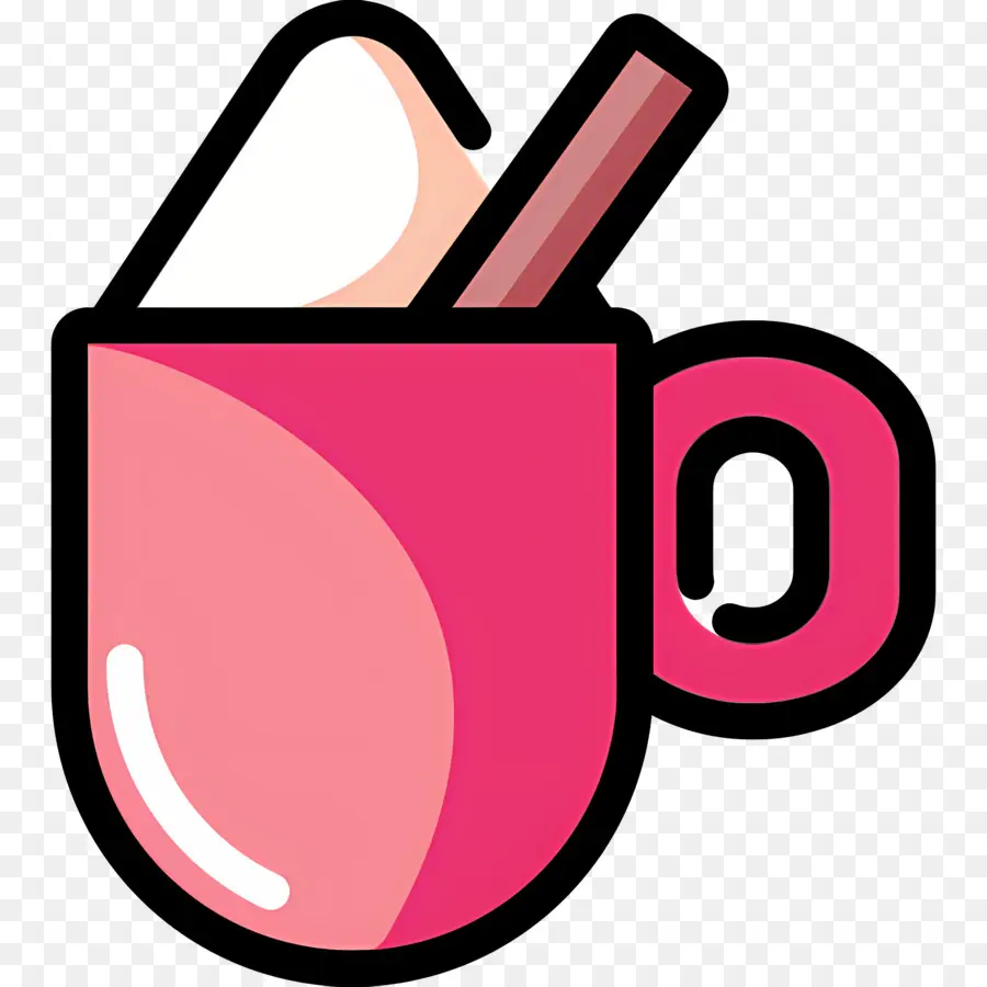 Chocolate Quente Canela，Copo Rosa PNG