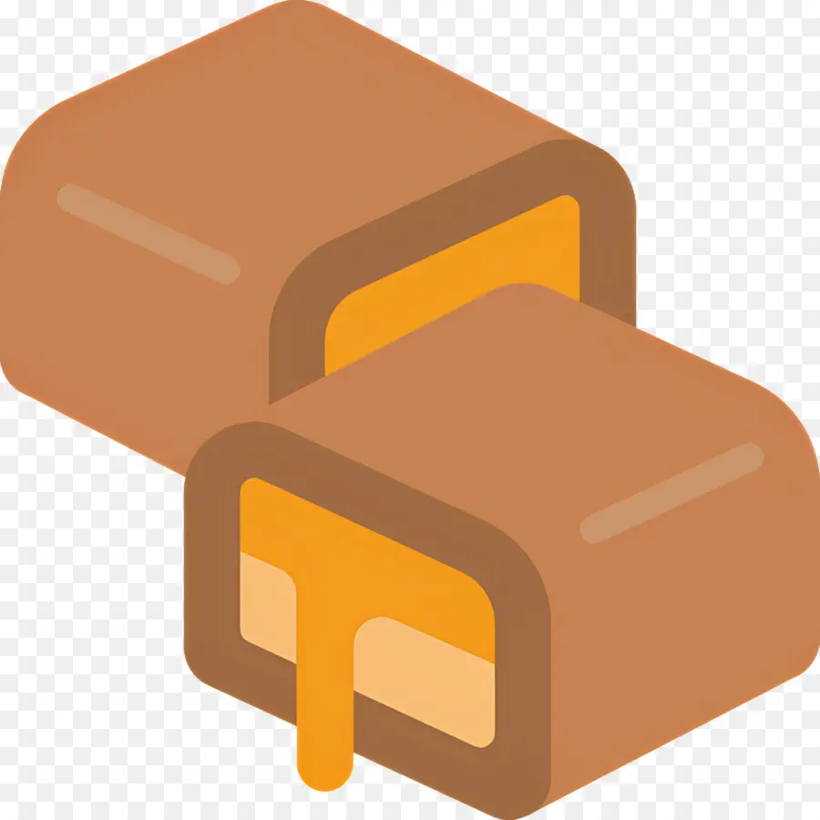 Barra De Chocolate，Chocolate Caramelo PNG