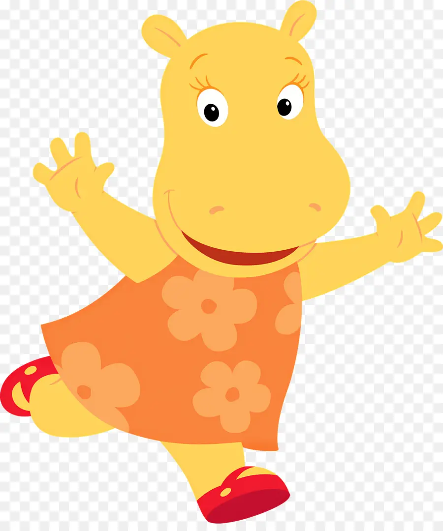 Backyardigans，Hipopótamo Amarelo PNG