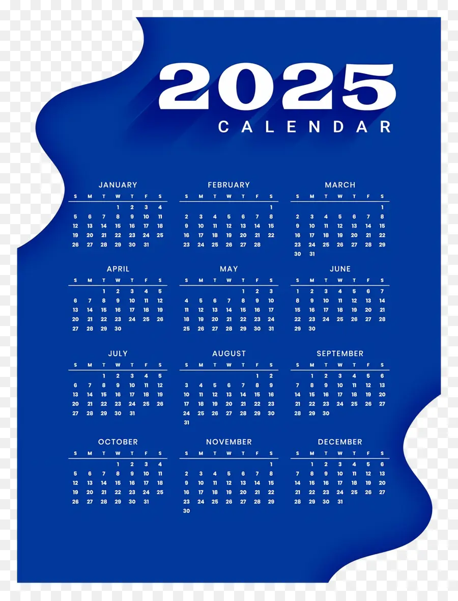 Calendário 2025，Ano PNG