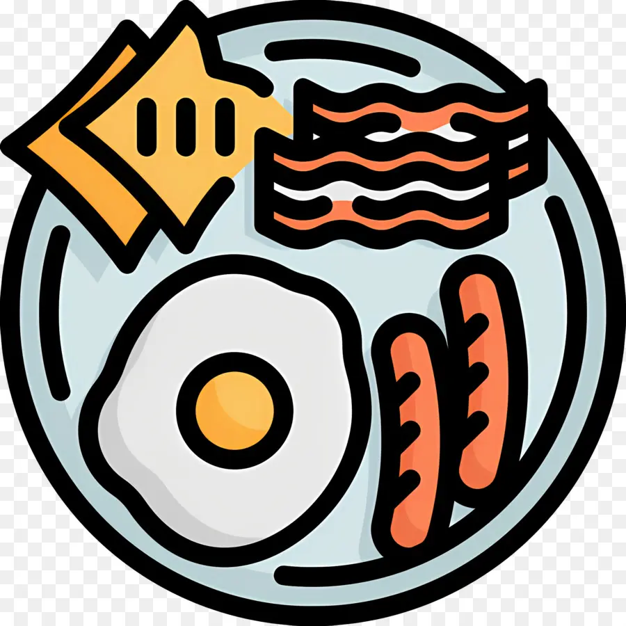 Bacon E Ovos，Ovo Bacon E Salsicha PNG