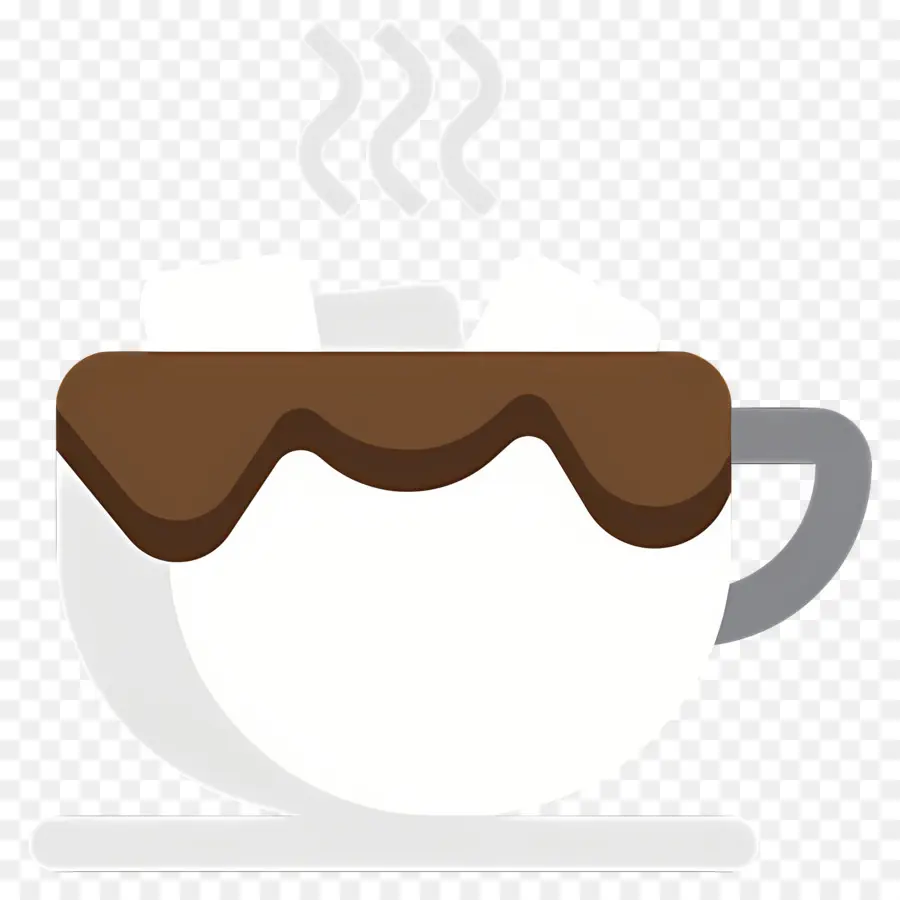 Chocolate Quente Com Marshmallow，Copo Branco PNG