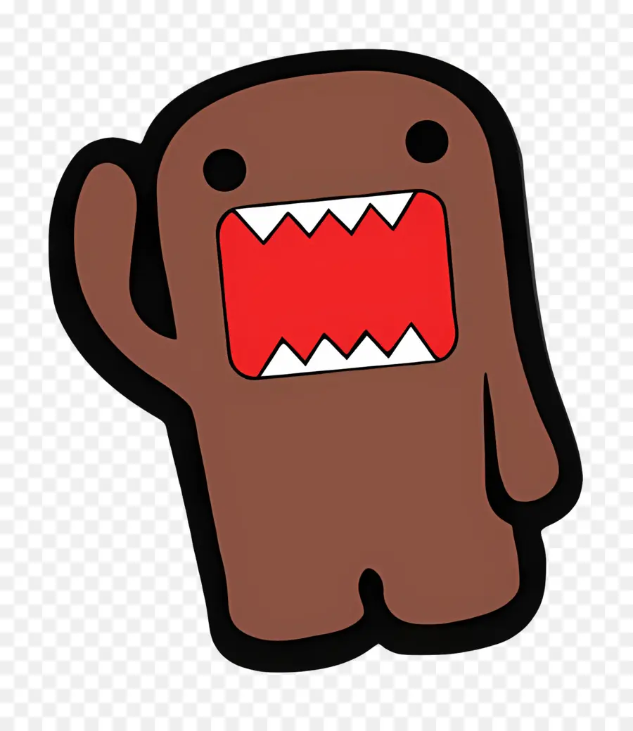 Domo Kun，Monstro Marrom PNG