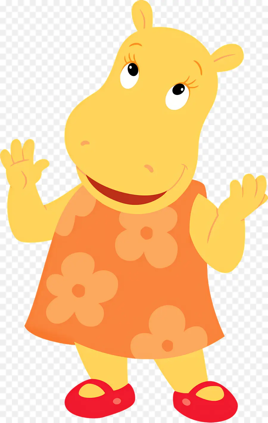 Backyardigans，Hipopótamo Amarelo PNG