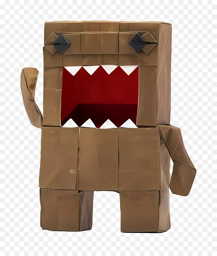 Domo Kun，Brinquedo De Papelão PNG