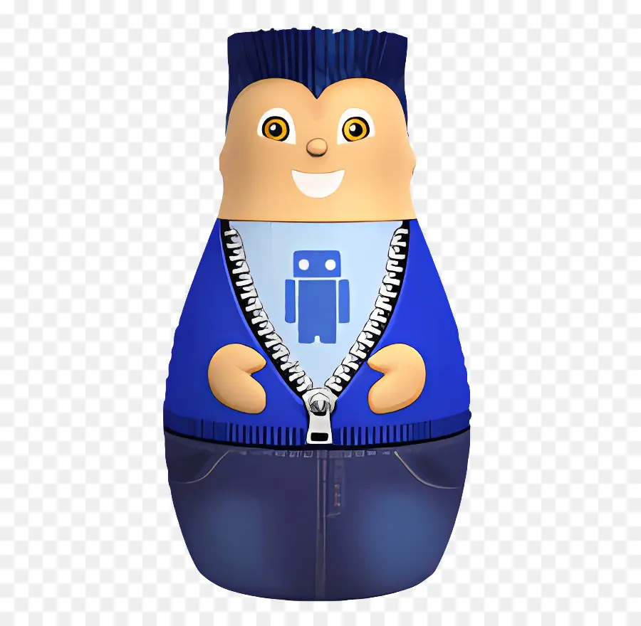 Heróis De Higglytown，Personagem De Desenho Animado Com Jaqueta Azul PNG