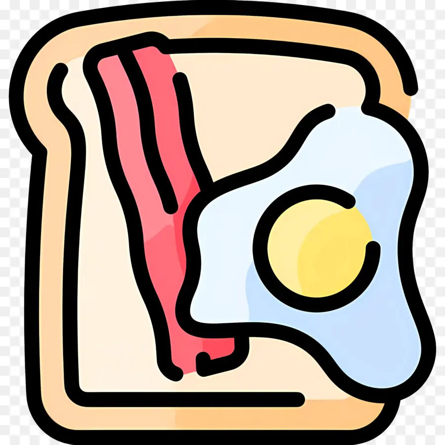 Bacon E Ovos，Bacon E Ovo Na Torrada PNG