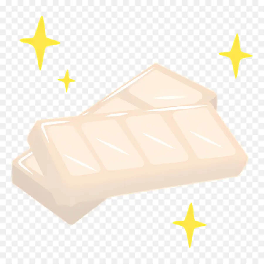 Barra De Chocolate，Chocolate Branco PNG