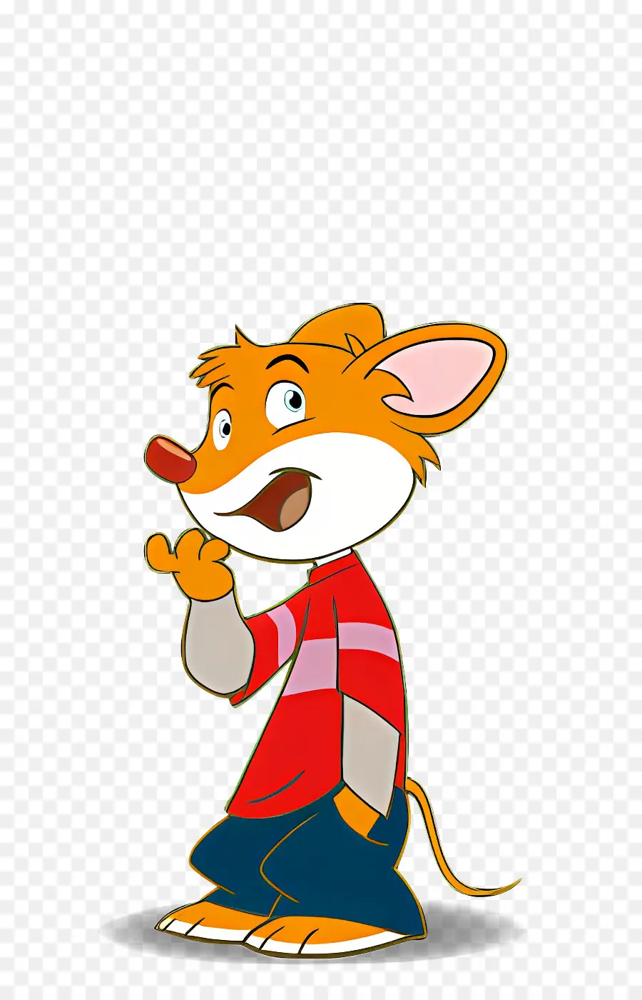 Personagem De Desenho Animado，Rato Laranja De Desenho Animado PNG