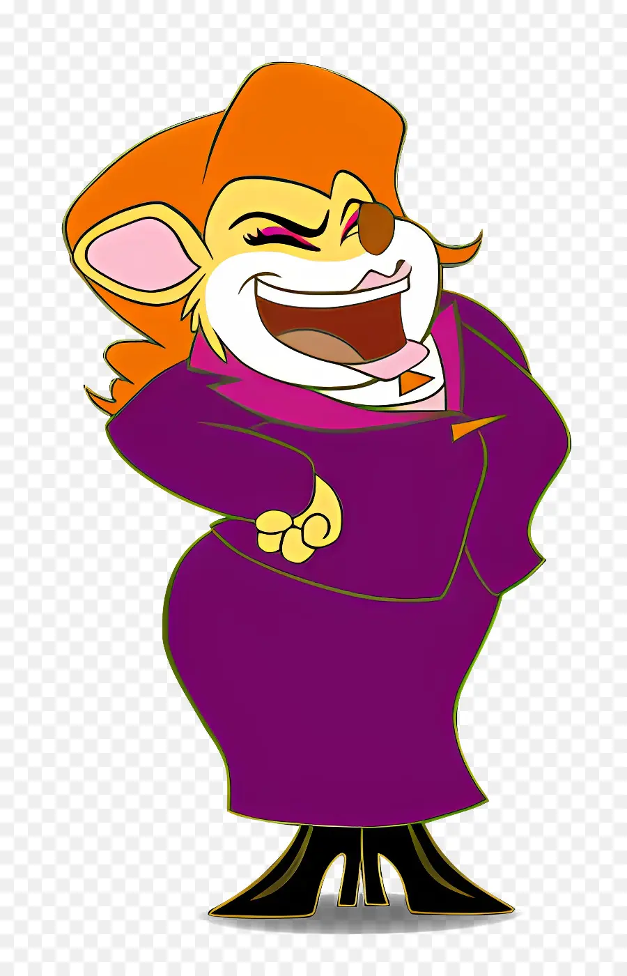 Personagem De Desenho Animado，Roxo PNG