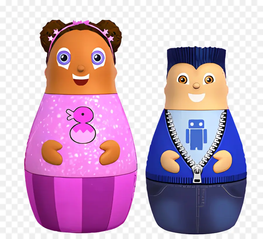 Heróis De Higglytown，Dois Personagens De Desenhos Animados PNG