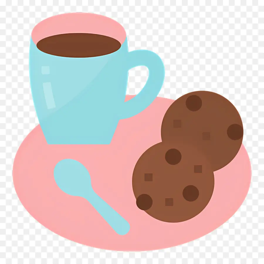 Chocolate Quente E Biscoitos，Café E Biscoitos PNG