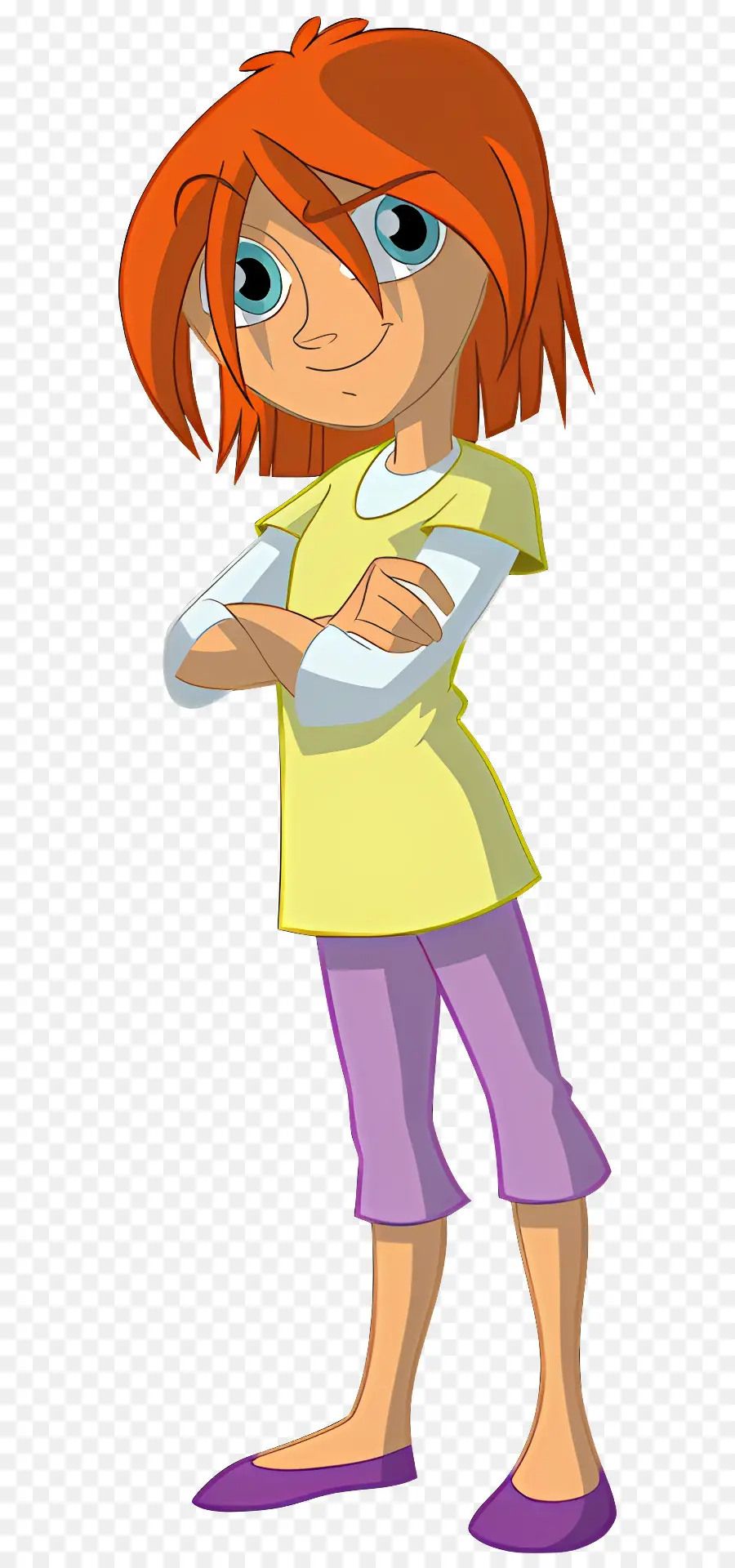 Personagem De Desenho Animado，Garota Ruiva PNG