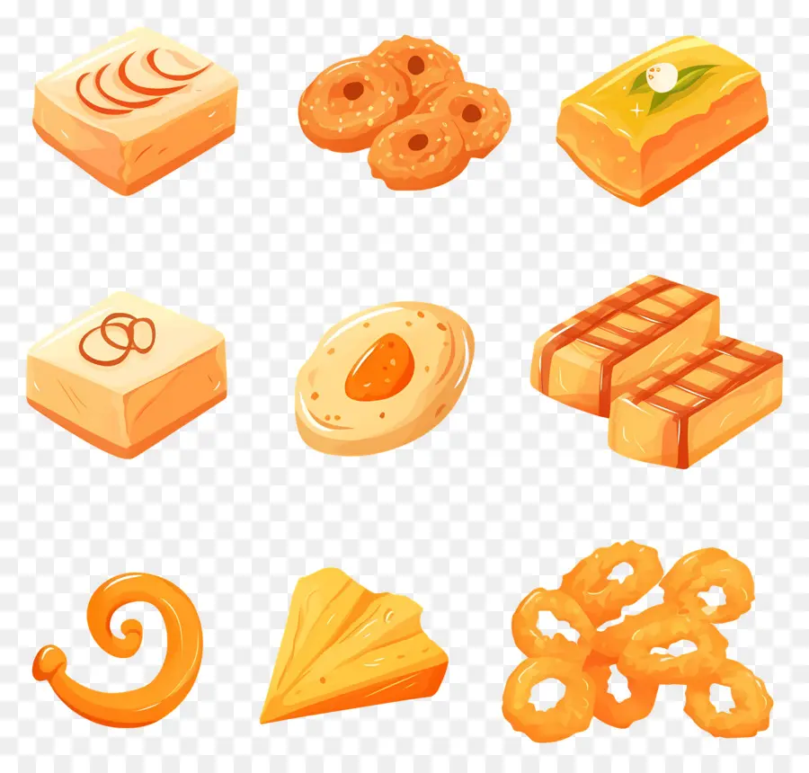 Doces Lohri，Doces Sortidos PNG