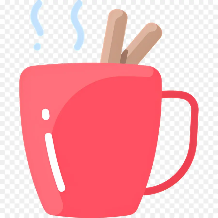 Chocolate Quente Canela，Copo Vermelho PNG