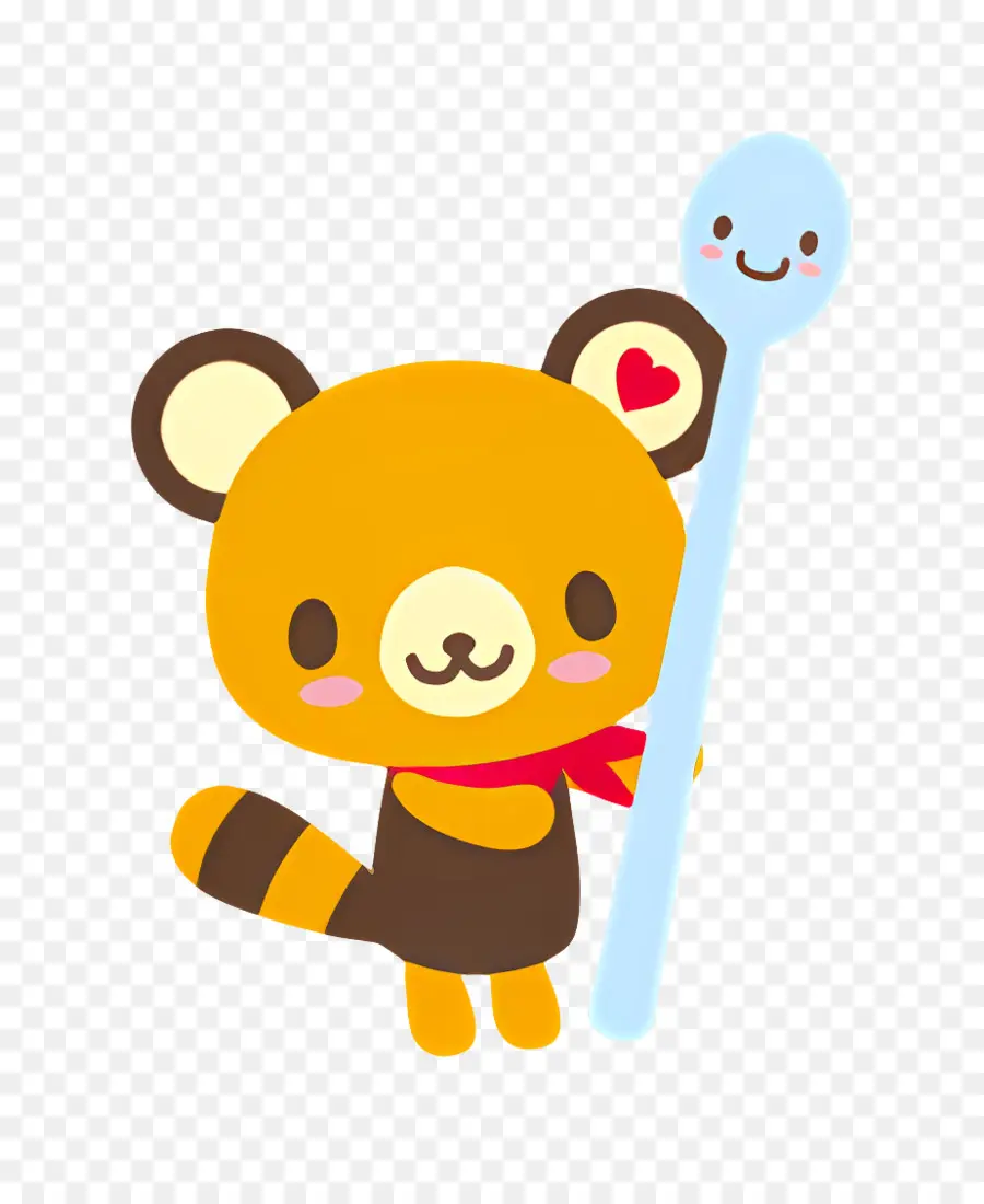 Tenorikuma，Urso Fofo Com Colher PNG