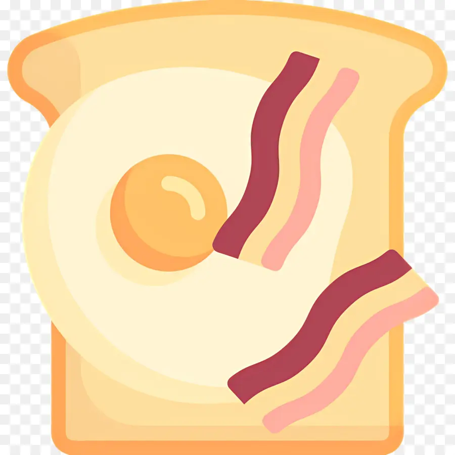 Bacon E Ovos，Torrada Com Ovo E Bacon PNG