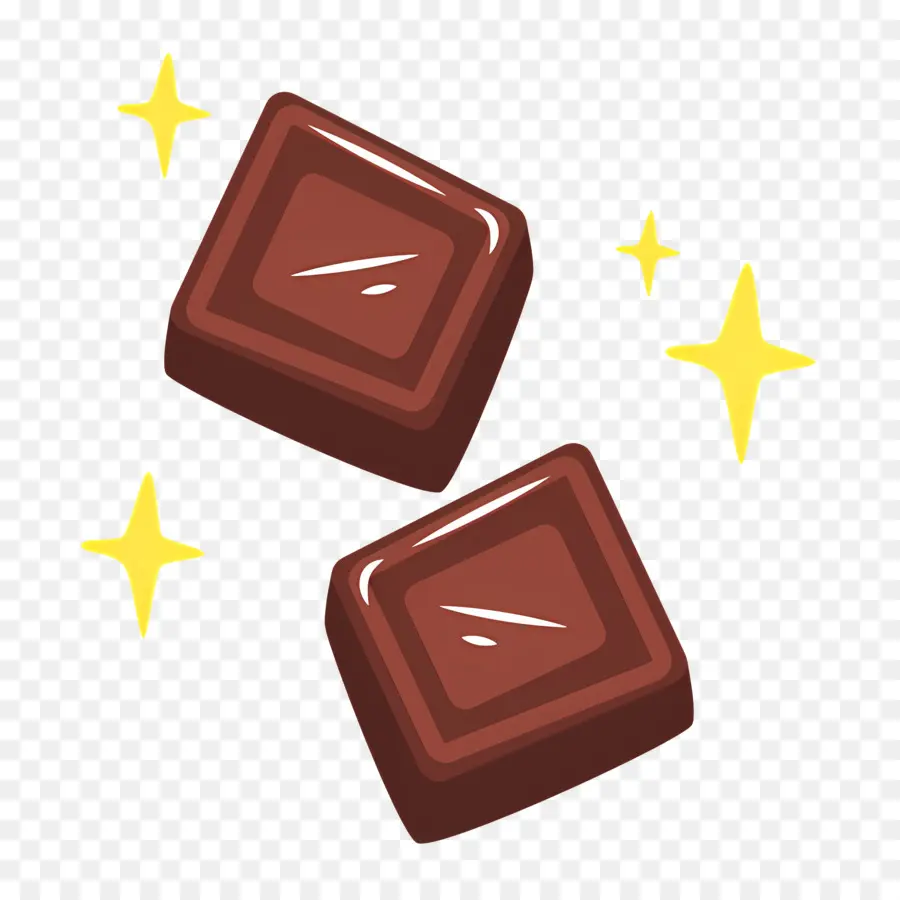 Barra De Chocolate，Quadrados De Chocolate PNG