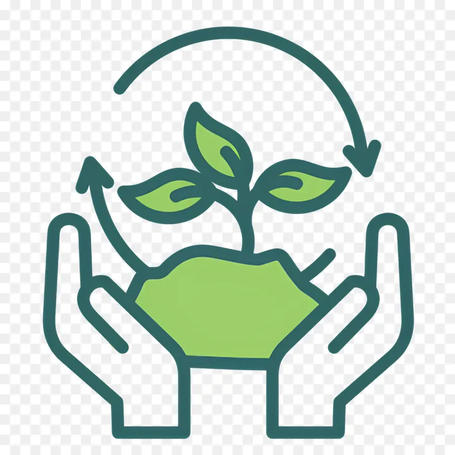 Sustentabilidade，Mãos Segurando Uma Planta PNG