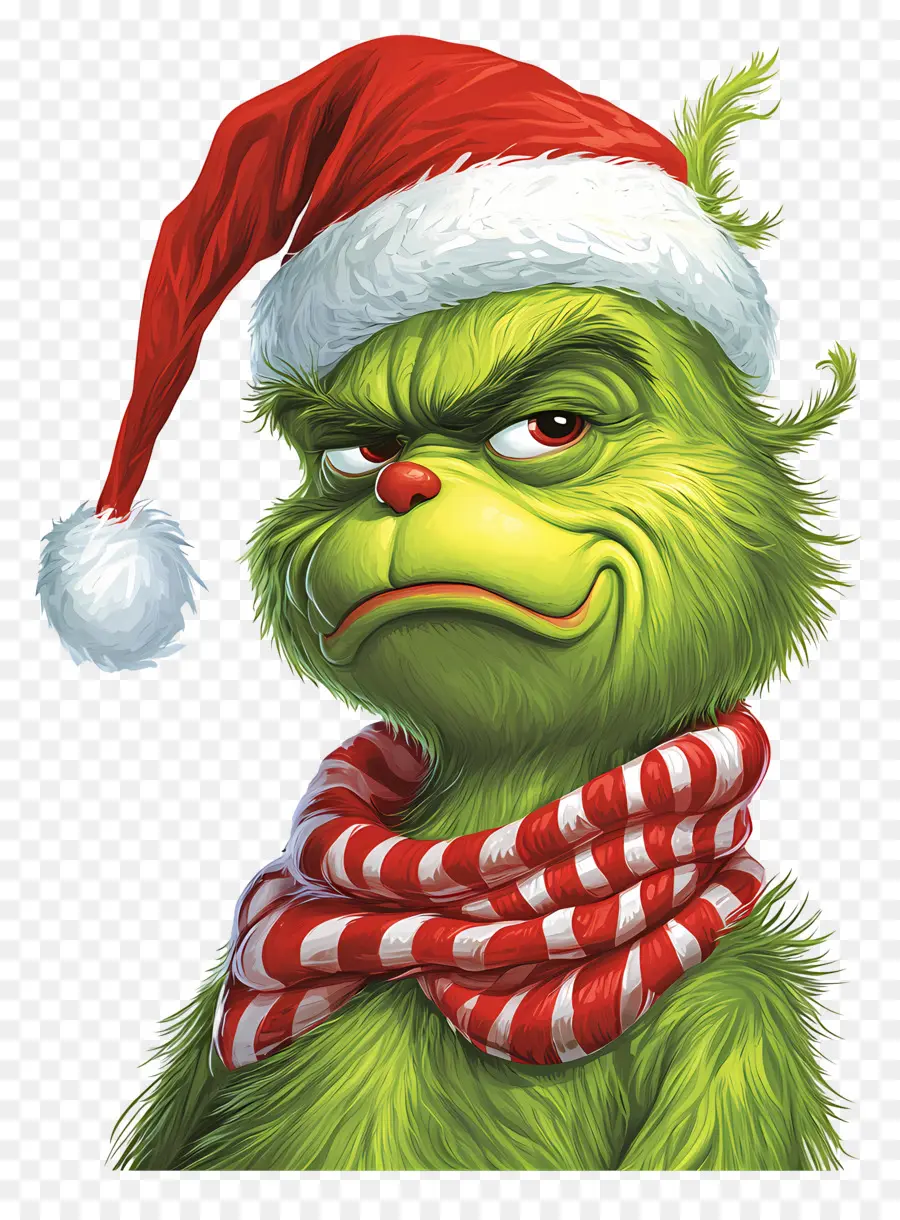 Natal Grinch，Grinch Verde PNG