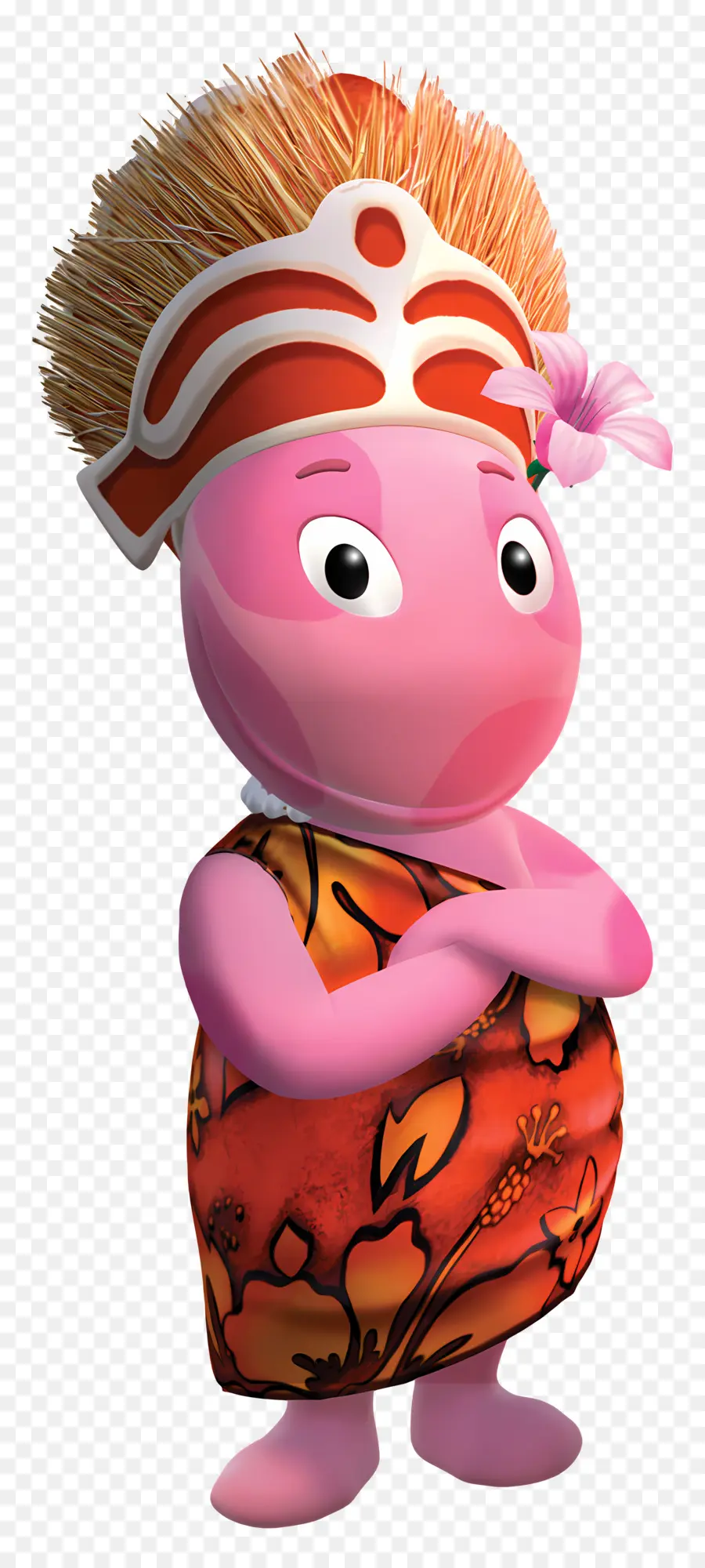 Backyardigans，Personagem Rosa Em Roupa Tradicional PNG