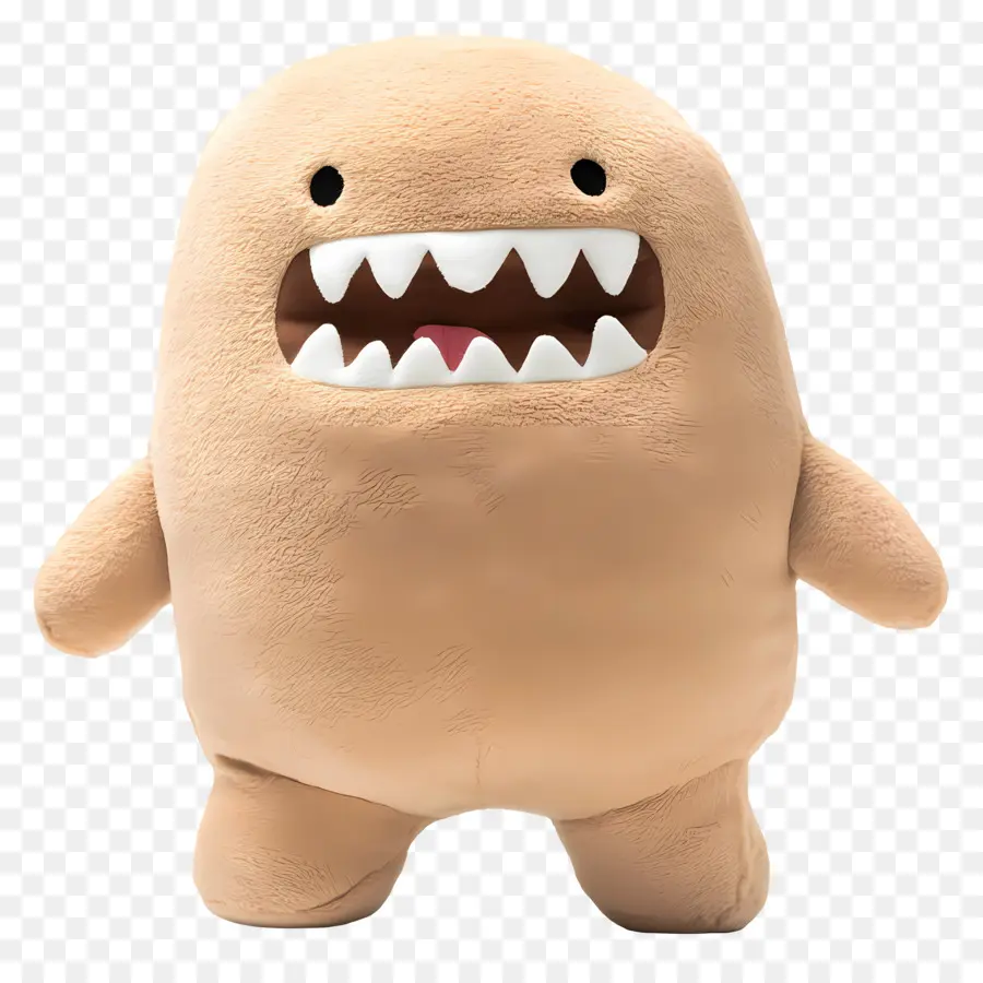 Domo Kun，Brinquedo De Pelúcia Marrom PNG