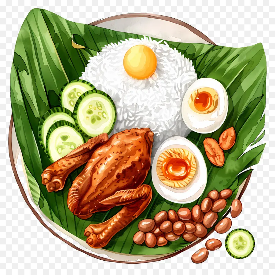 Nasi Lemak，Arroz PNG