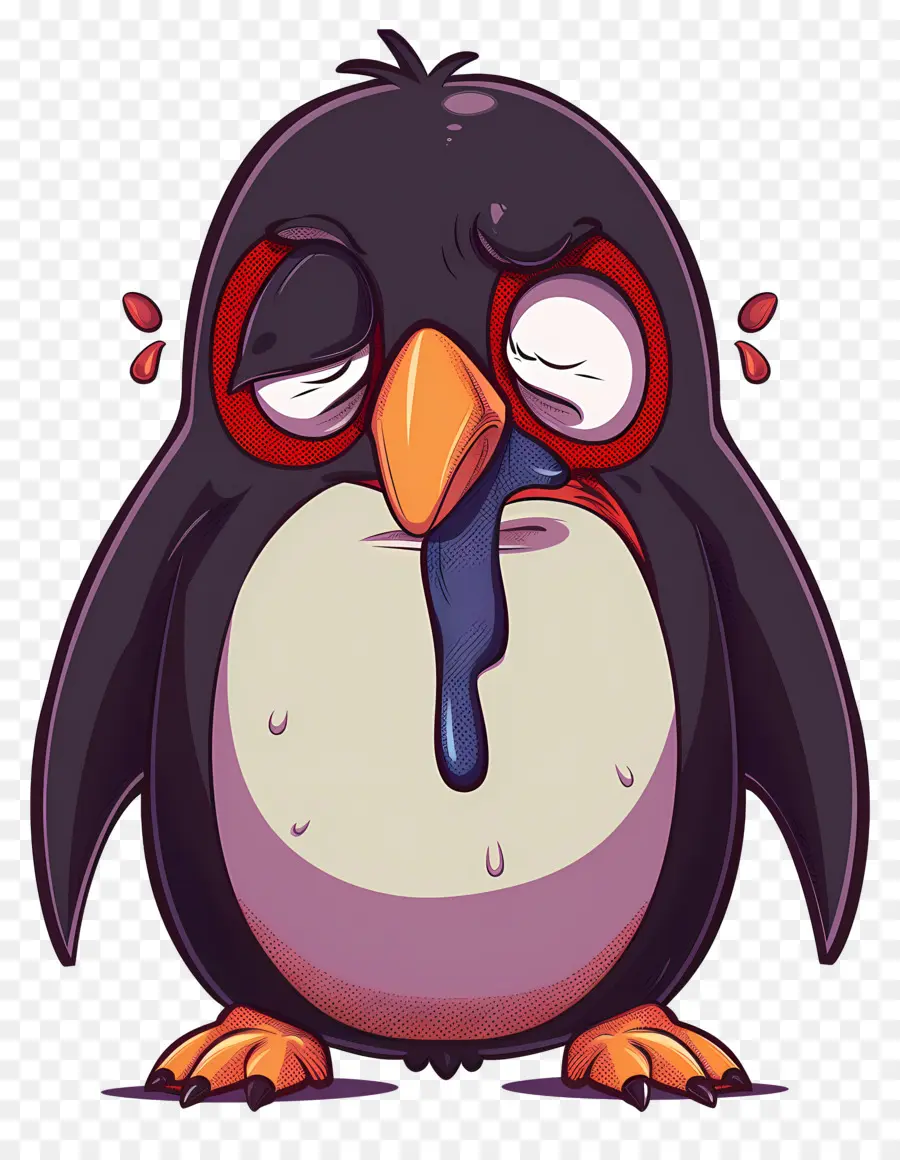 Pinguim Chorando，Pinguim Triste PNG