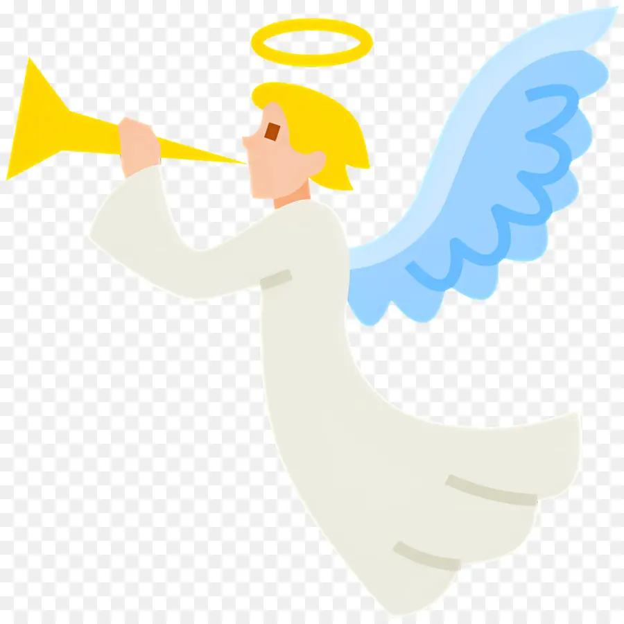 Anjo De Natal，Anjo Com Trombeta PNG