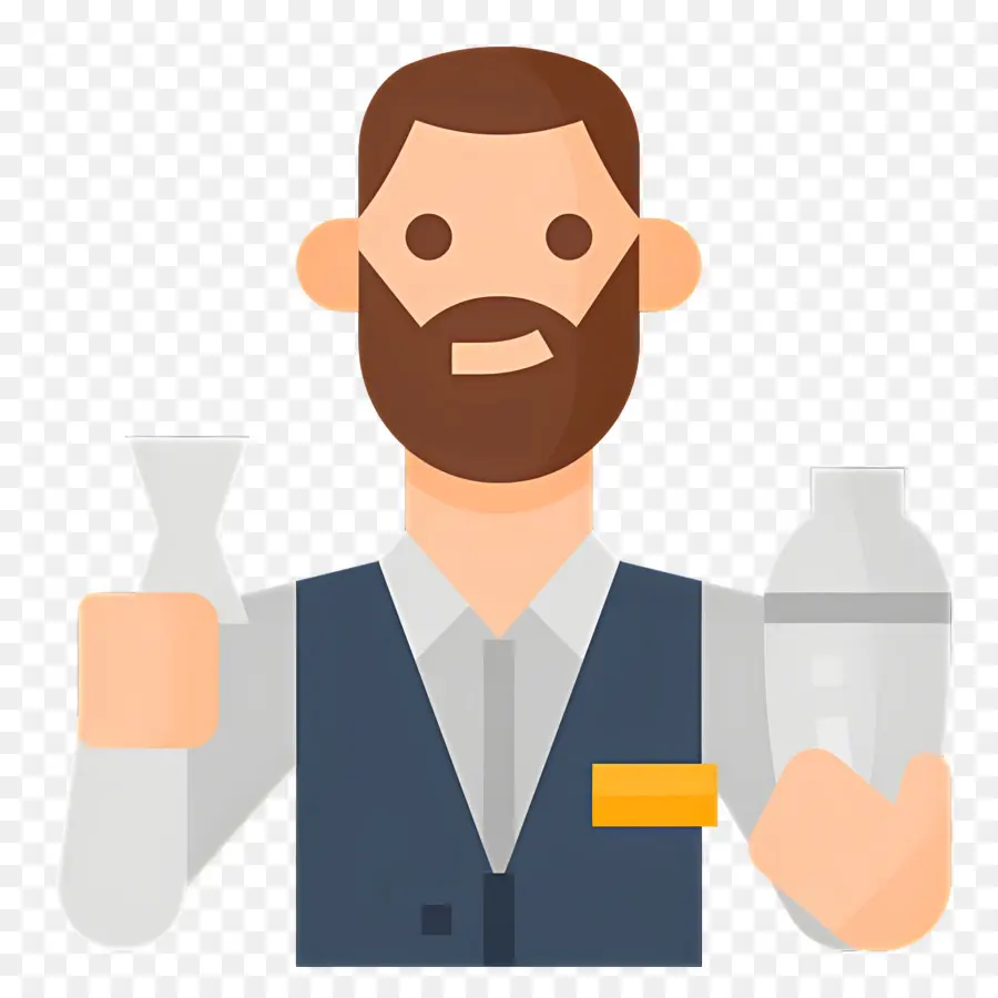 Barman，Barman Com Shaker PNG