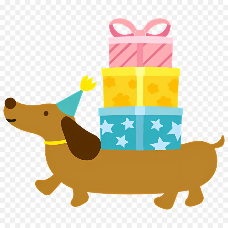 Cachorro De Natal，Cachorro Com Presentes PNG