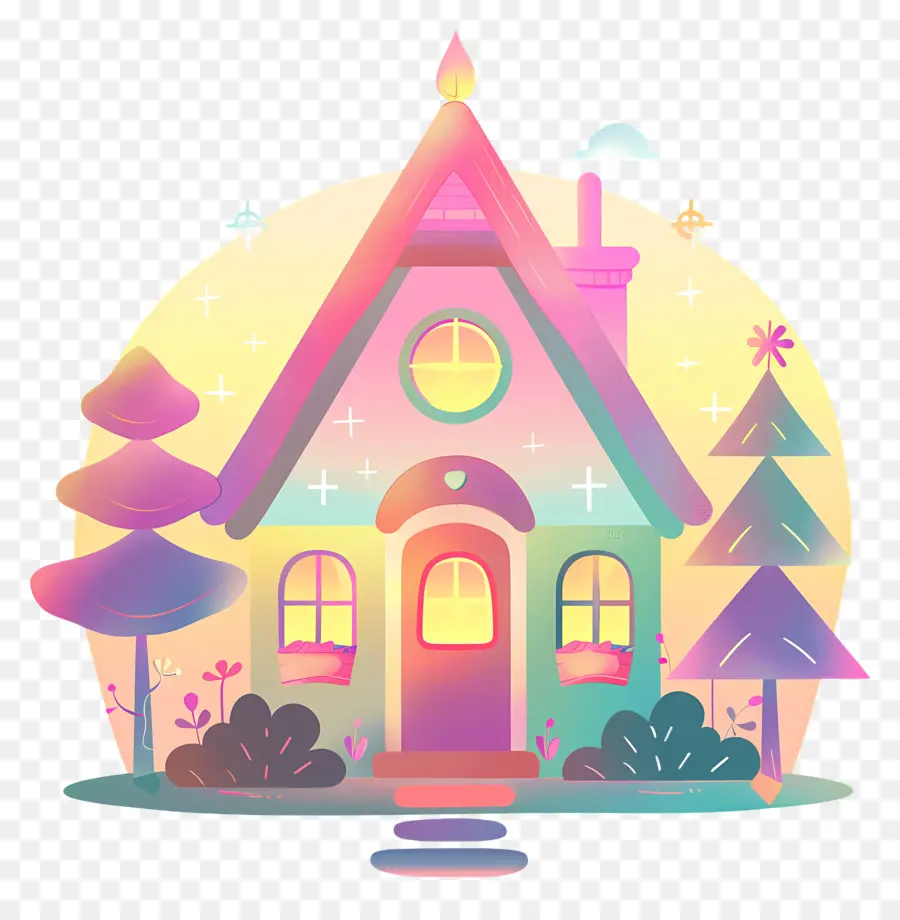 Casa De Natal，Casa Colorida PNG