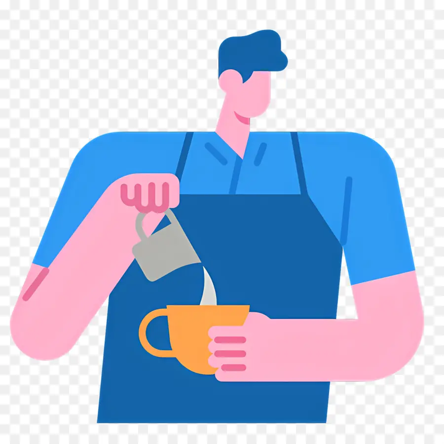 Barista，Café PNG