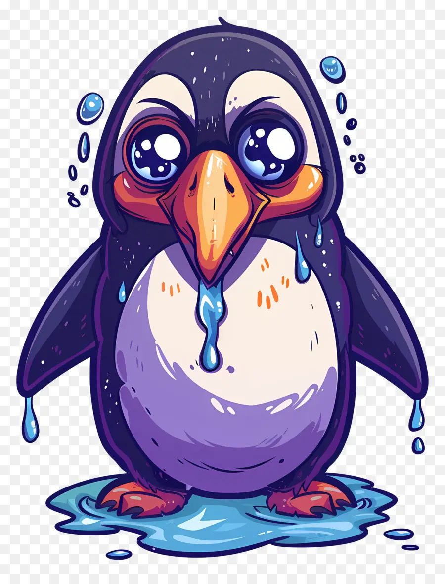 Pinguim Chorando，Pinguim Fofo PNG