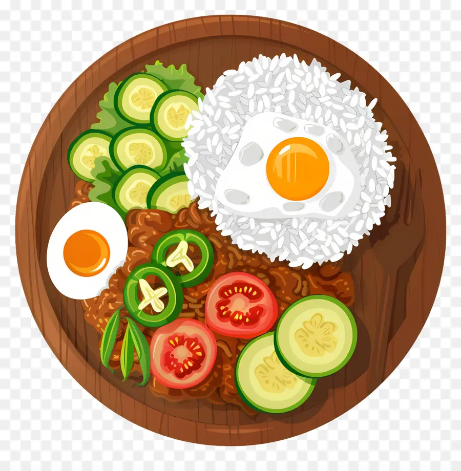 Nasi Lemak，Prato De Comida PNG