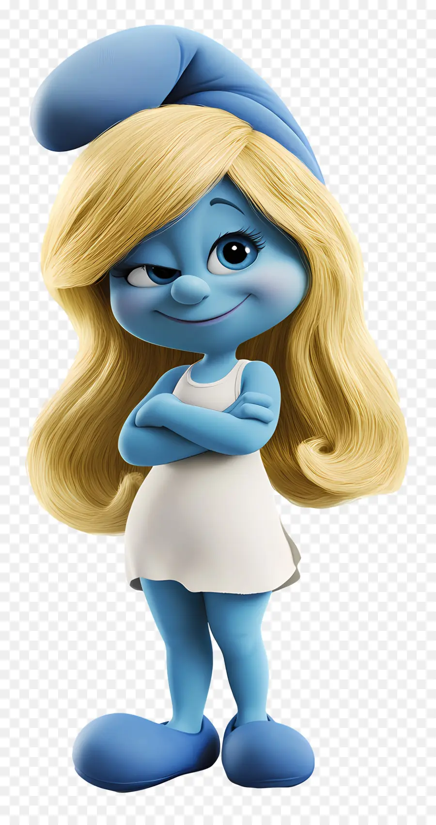 Smurfette，Personagem Azul PNG