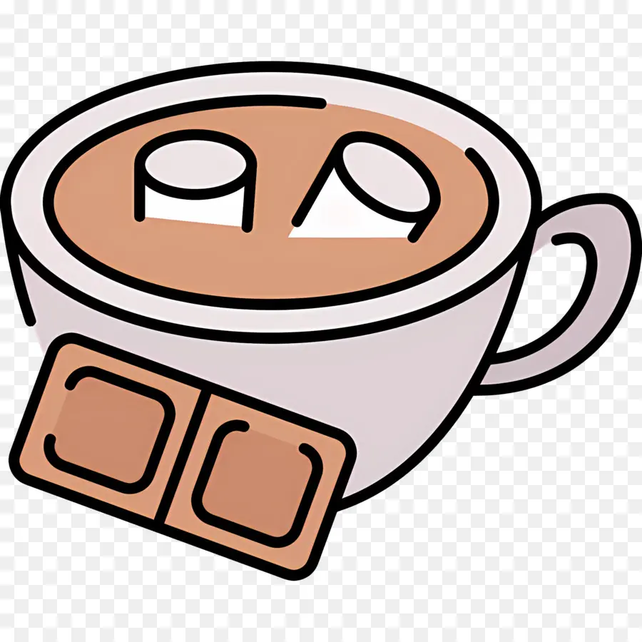 Chocolate Quente Com Marshmallow，Chocolate Quente PNG